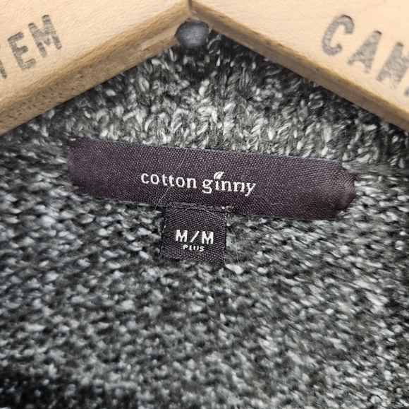 90s Cotton Ginny zip-Up Sweater - Picture 5 of 11